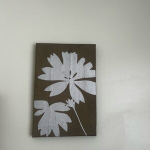 TARGET | Floral Wall Art in Brown and White